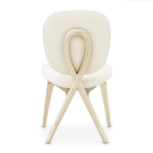 AICO Furniture Camellia Field Vanity Chair in Caramel - Luxury Home Furniture (MI)