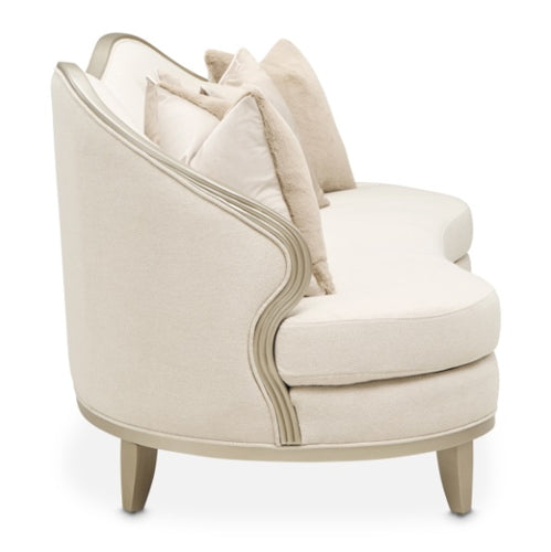 AICO Furniture Camellia Field Sofa Cornsilk in Caramel - Luxury Home Furniture (MI)