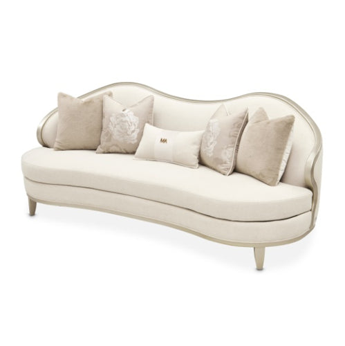 AICO Furniture Camellia Field Sofa Cornsilk in Caramel - Luxury Home Furniture (MI)