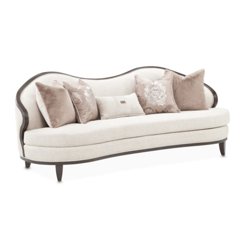 AICO Furniture Camellia Field Sofa in Warm Pecan - Luxury Home Furniture (MI)