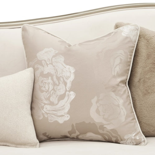 AICO Furniture Camellia Field Asymmetrical Sofa in Caramel - Luxury Home Furniture (MI)