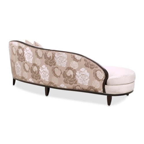 AICO Furniture Camellia Field Asymmetrical Sofa in Warm Pecan - Luxury Home Furniture (MI)