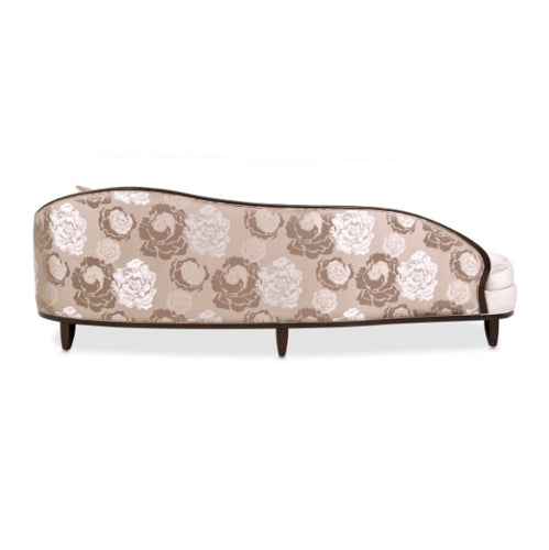 AICO Furniture Camellia Field Asymmetrical Sofa in Warm Pecan - Luxury Home Furniture (MI)