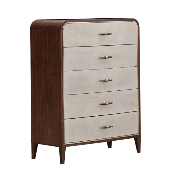 AICO Furniture Houston Chest in Walnut - Luxury Home Furniture (MI)