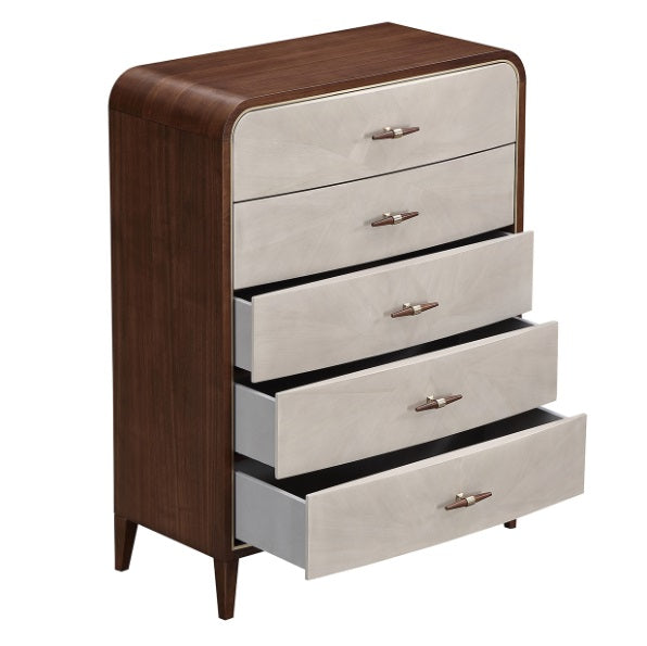 AICO Furniture Houston Chest in Walnut - Luxury Home Furniture (MI)