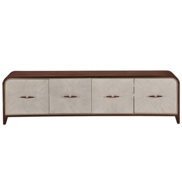 AICO Furniture Houston Media Cabinet in Walnut - Luxury Home Furniture (MI)