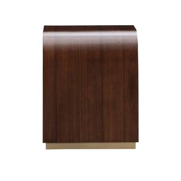 AICO Furniture Houston End Table in Walnut - Luxury Home Furniture (MI)