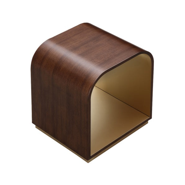 AICO Furniture Houston End Table in Walnut - Luxury Home Furniture (MI)