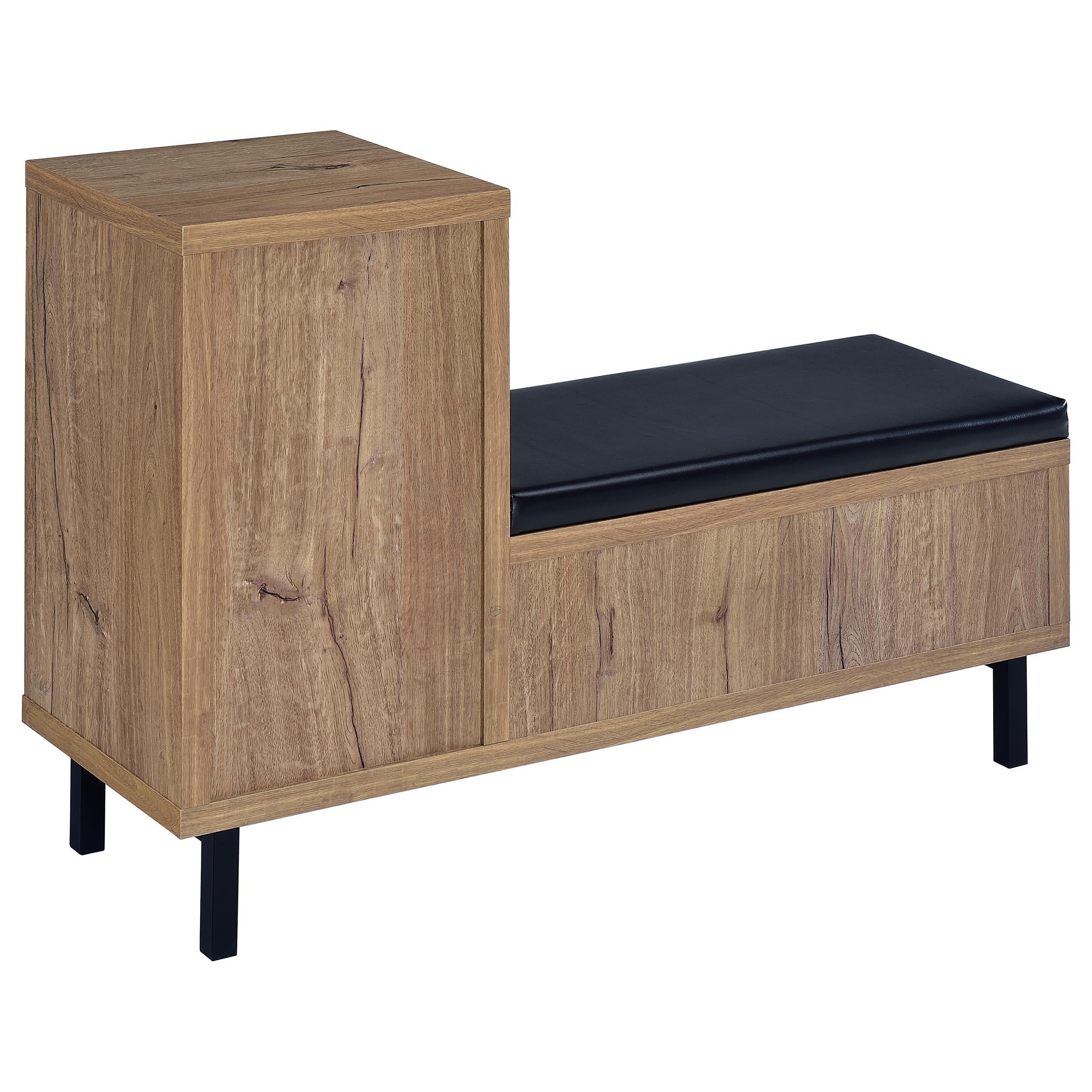 Teller 1-door Entryway Shoe Storage Cabinet Natural Oak - Luxury Home Furniture (MI)