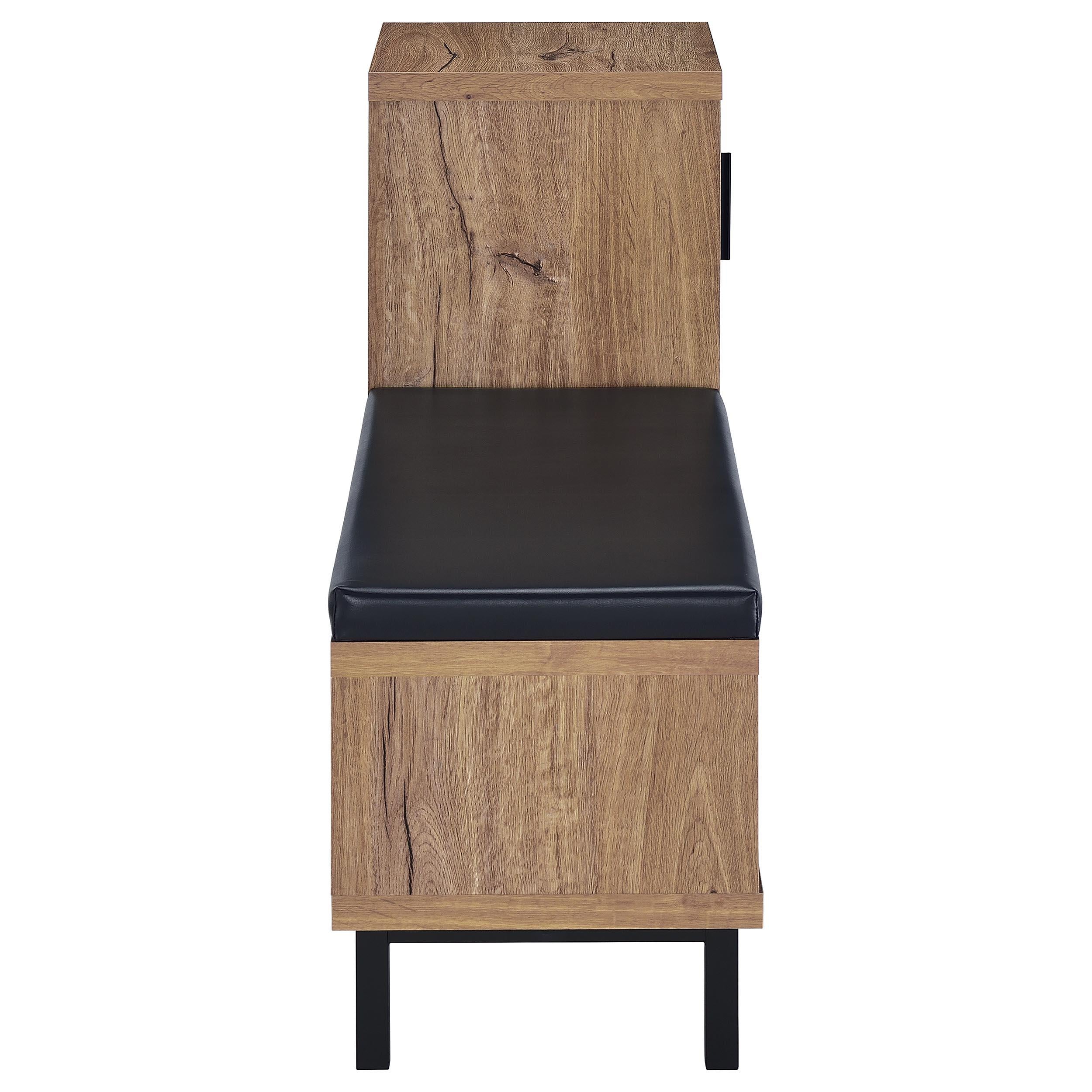 Teller 1-door Entryway Shoe Storage Cabinet Natural Oak - Luxury Home Furniture (MI)