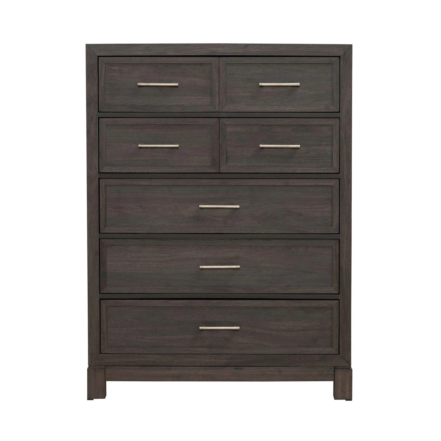 Modern Edge 5 Drawer Chest in Caffe image