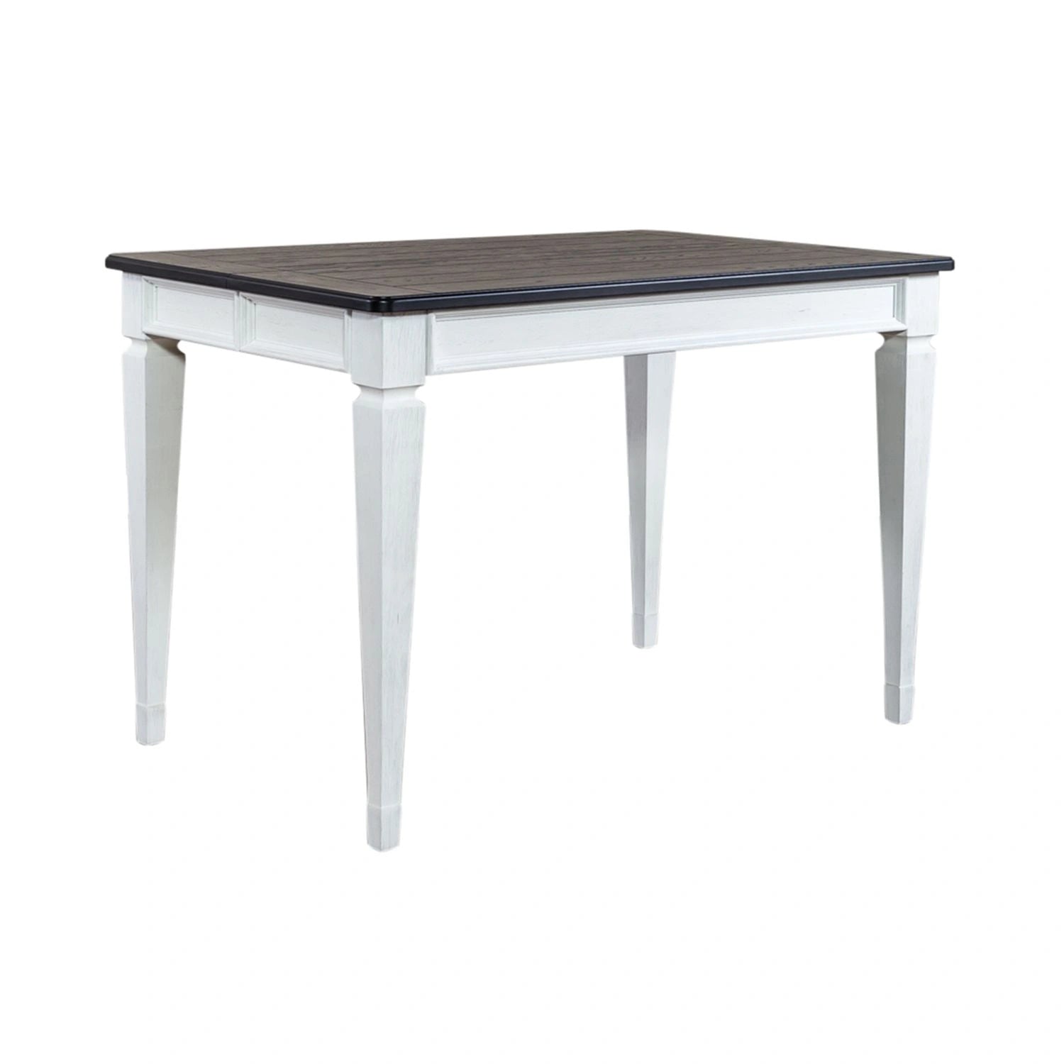 Allyson Park Pedestal Counter Height Leg Table in Wirebrushed White image