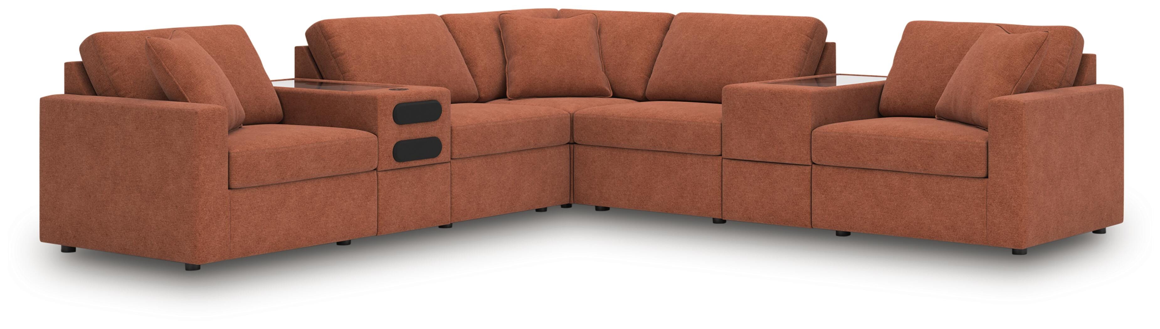Modmax Balanced Sectional with Audio and Storage Consoles - Luxury Home Furniture (MI)