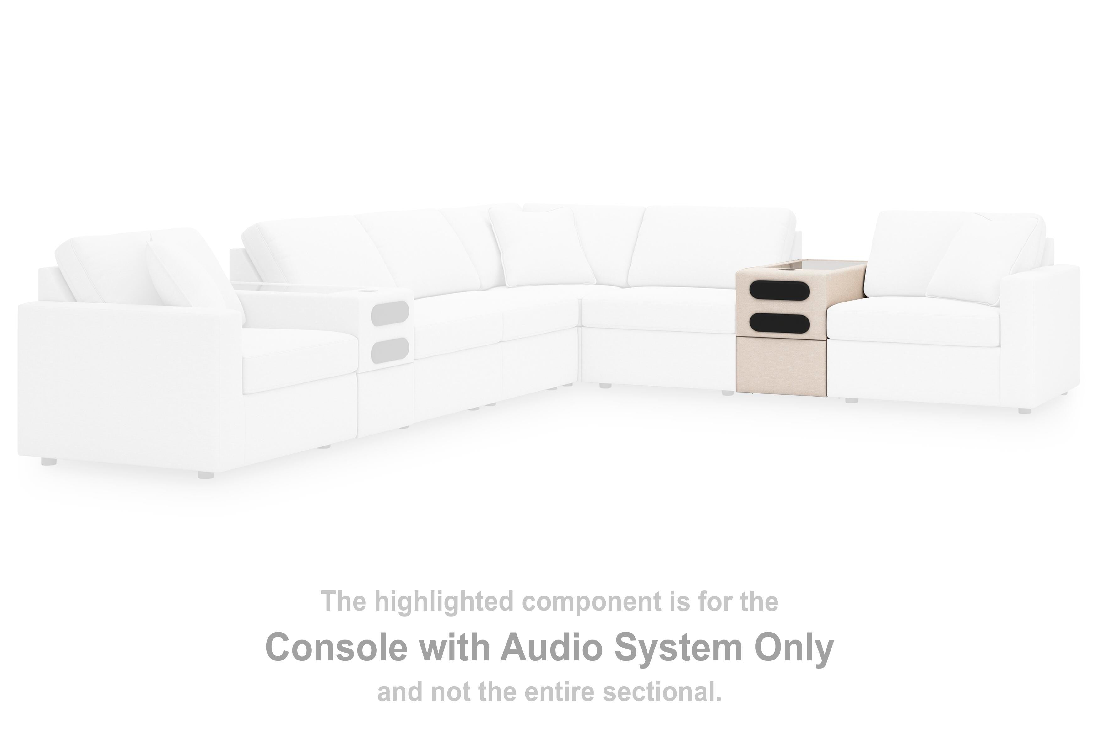 Modmax Balanced Sectional with Audio and Storage Consoles - Luxury Home Furniture (MI)