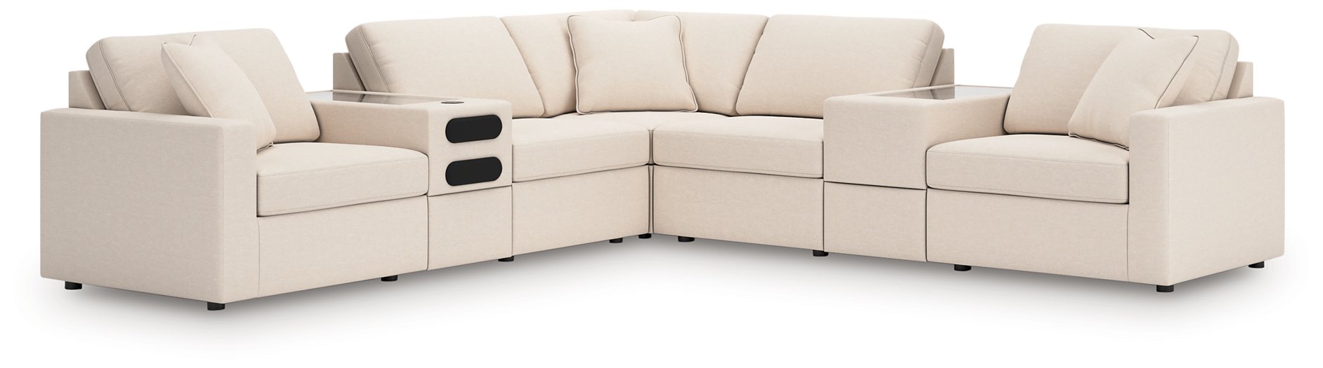 Modmax Balanced Sectional with Audio and Storage Consoles - Luxury Home Furniture (MI)