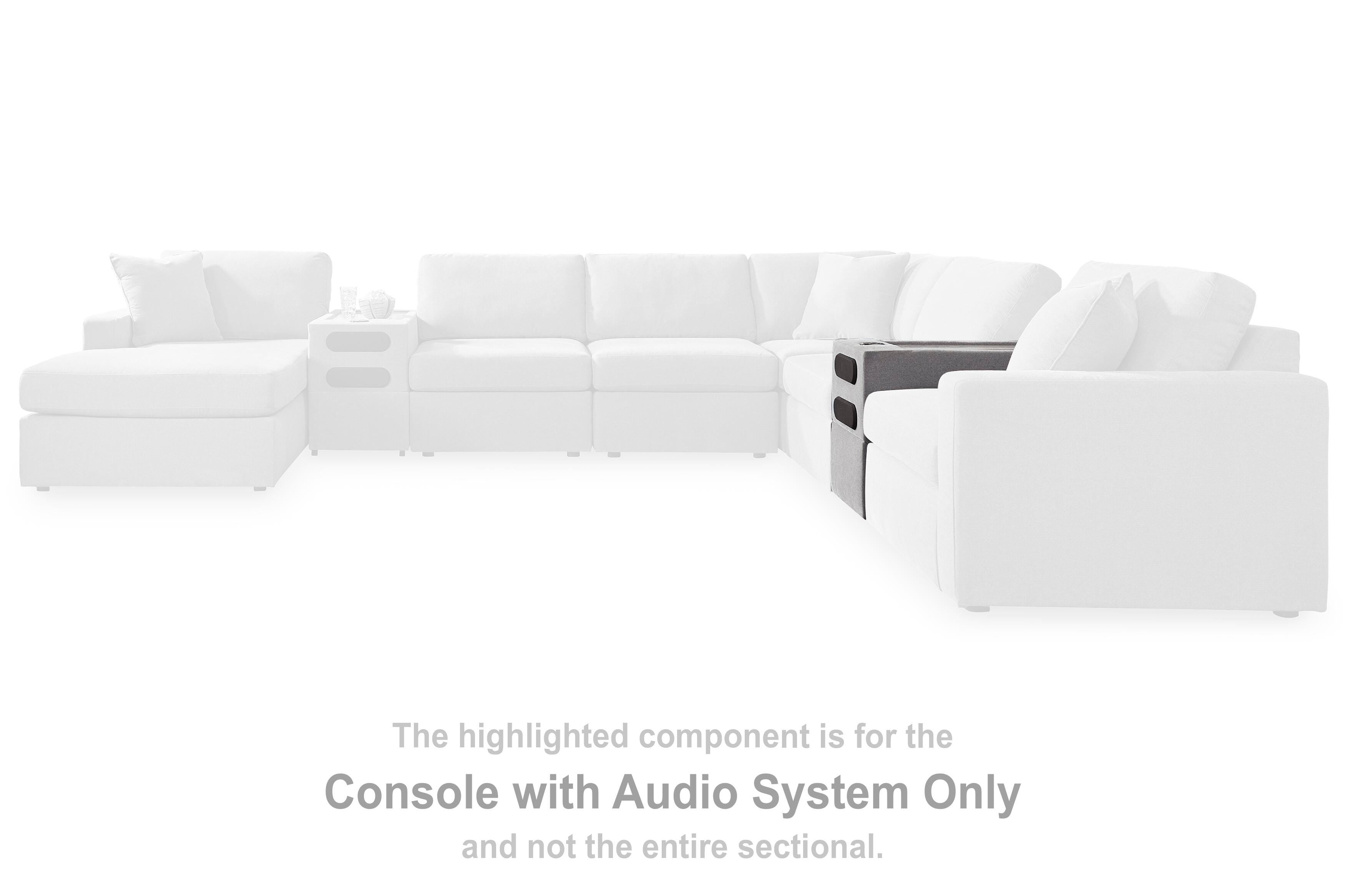 Modmax Balanced Sectional with Audio and Storage Consoles - Luxury Home Furniture (MI)