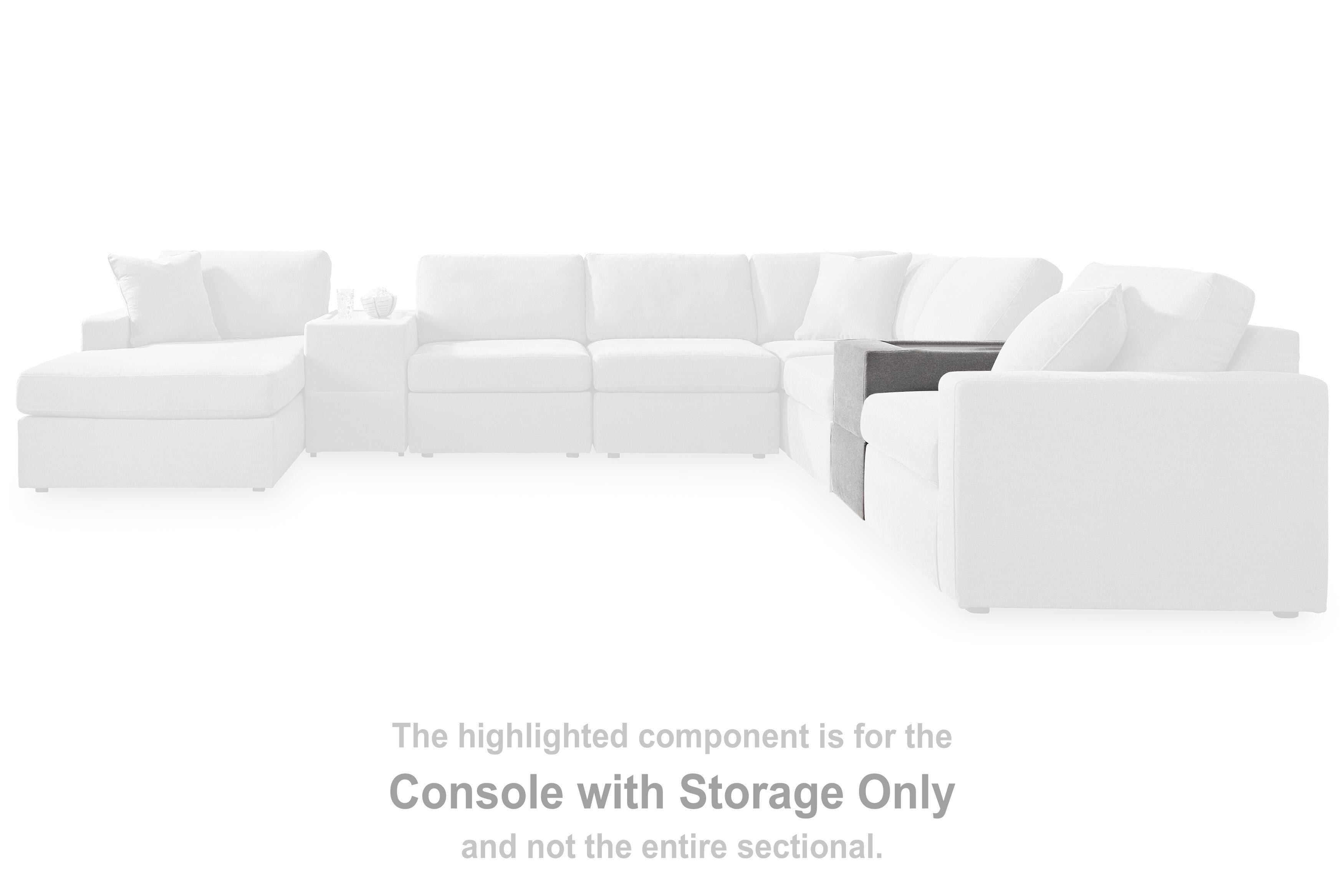 Modmax Balanced Sectional with Audio and Storage Consoles - Luxury Home Furniture (MI)