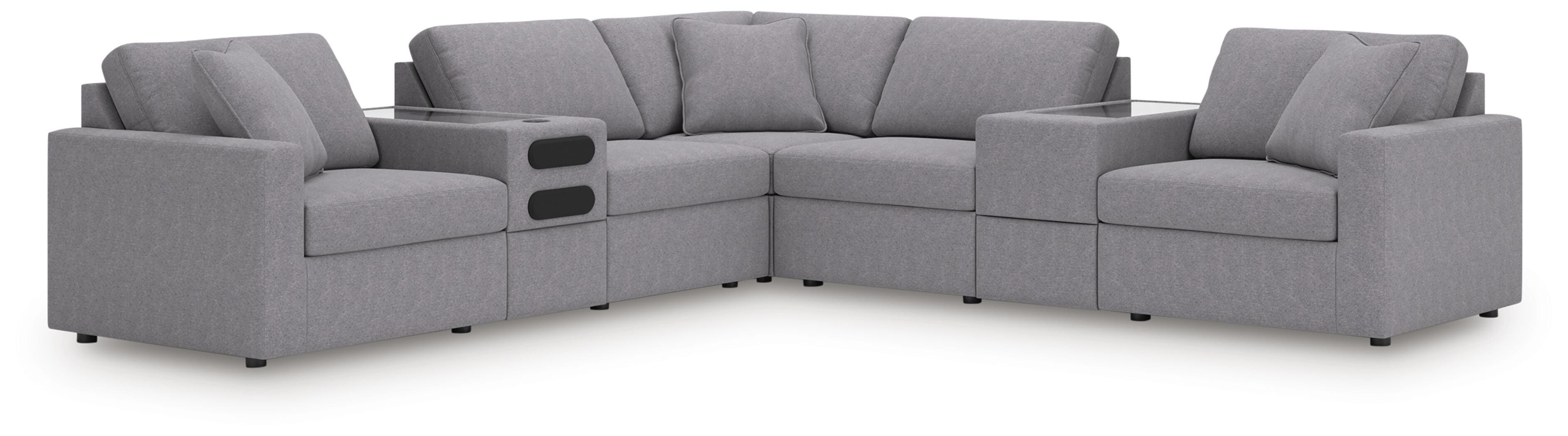 Modmax Balanced Sectional with Audio and Storage Consoles - Luxury Home Furniture (MI)