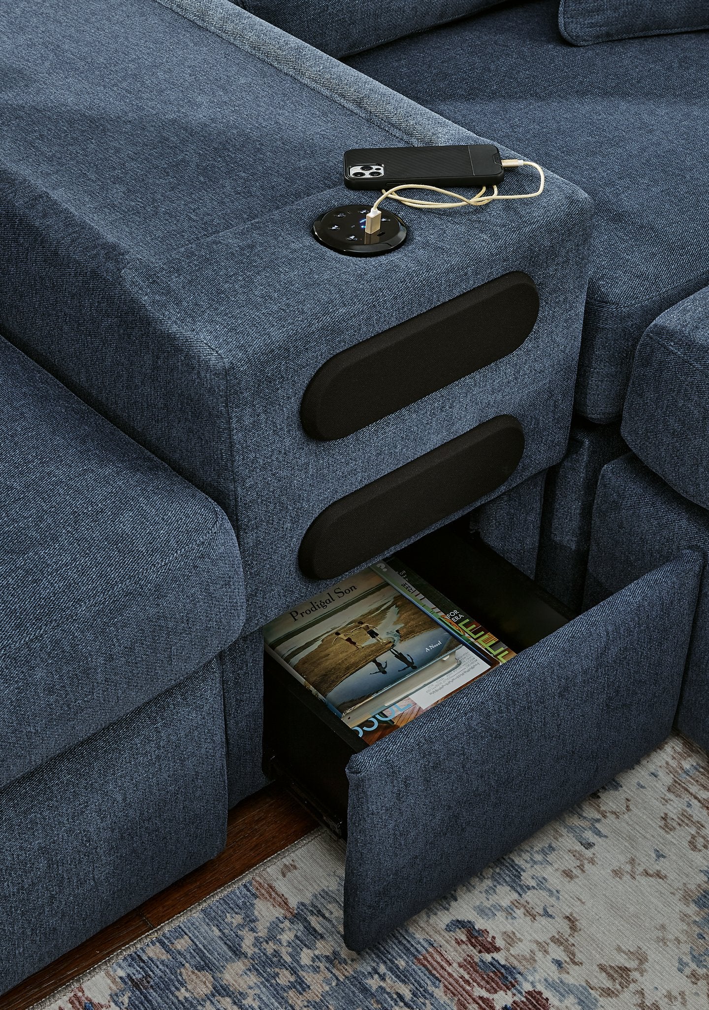 Modmax Sectional with Audio Console - Luxury Home Furniture (MI)