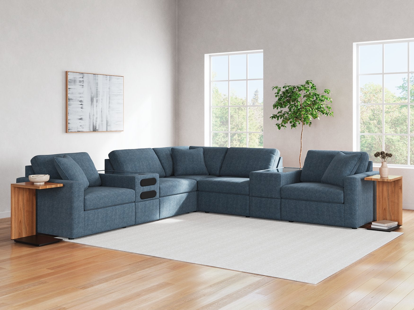 Modmax Balanced Sectional with Audio and Storage Consoles - Luxury Home Furniture (MI)