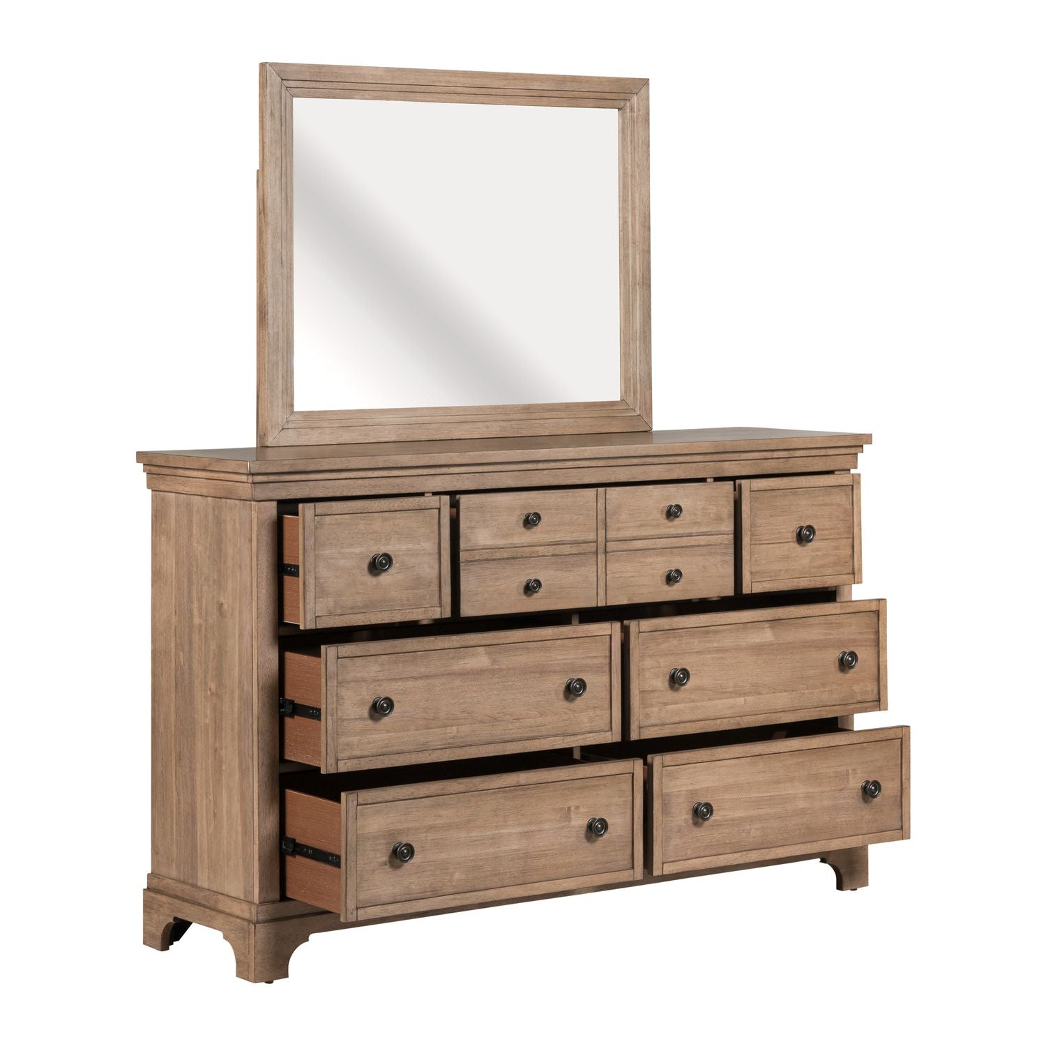 Haven Hills Dresser & Mirror - Luxury Home Furniture (MI)
