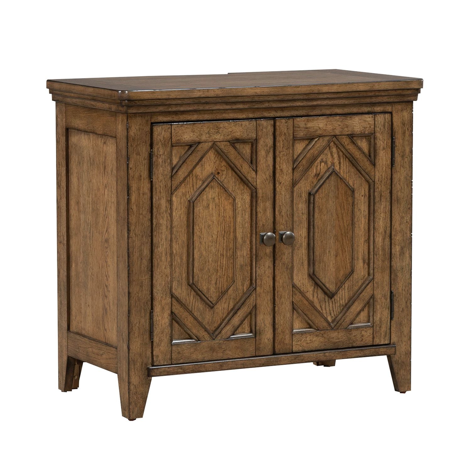 Carolina Park 2 Door Bedside Chest w/ Charging Station