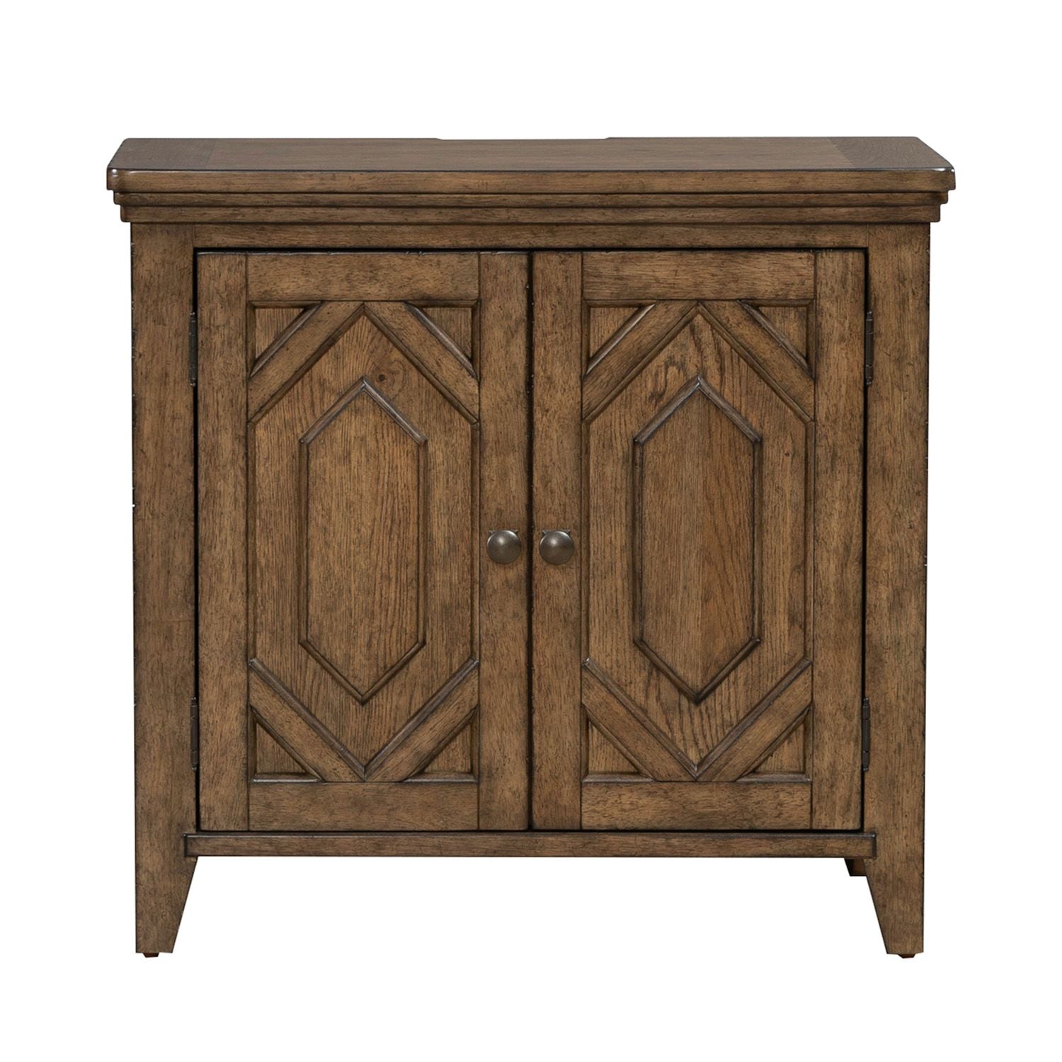 Carolina Park 2 Door Bedside Chest w/ Charging Station