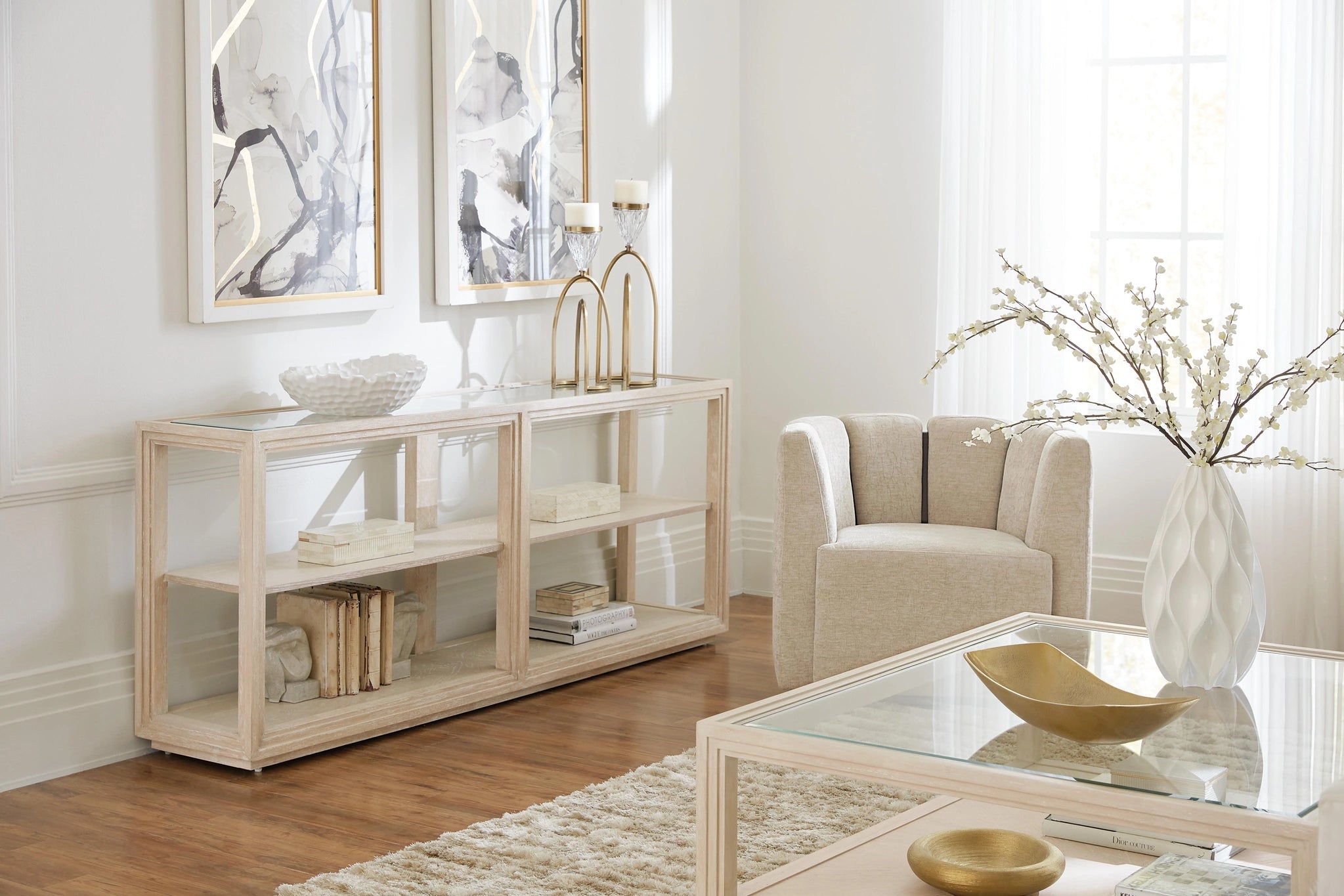 Nouveau Chic Console Table - 6500-80151-80