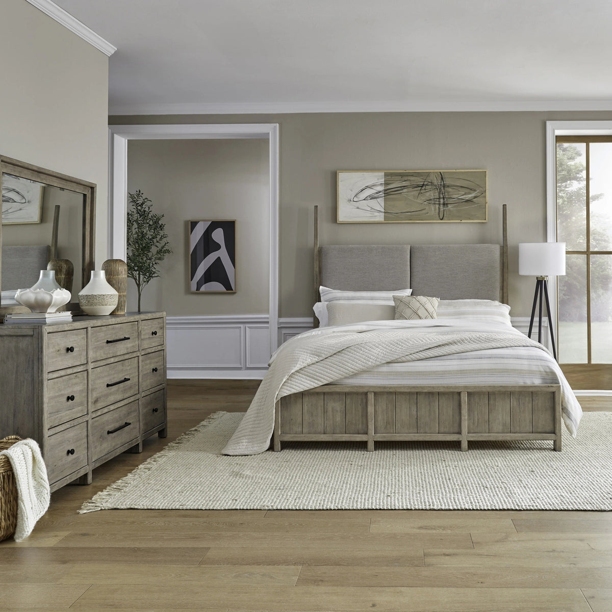 Proximity Place King Poster Bed, Dresser & Mirror image