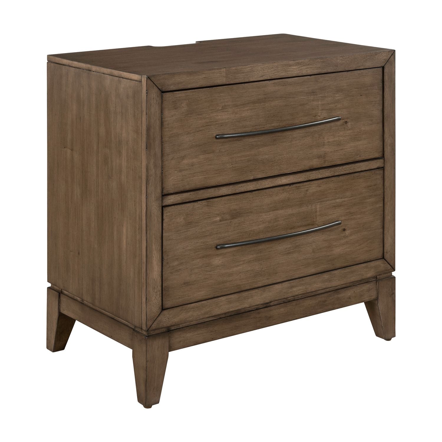 Shaker Lakes Nightstand w/ Charging Station - Luxury Home Furniture (MI)