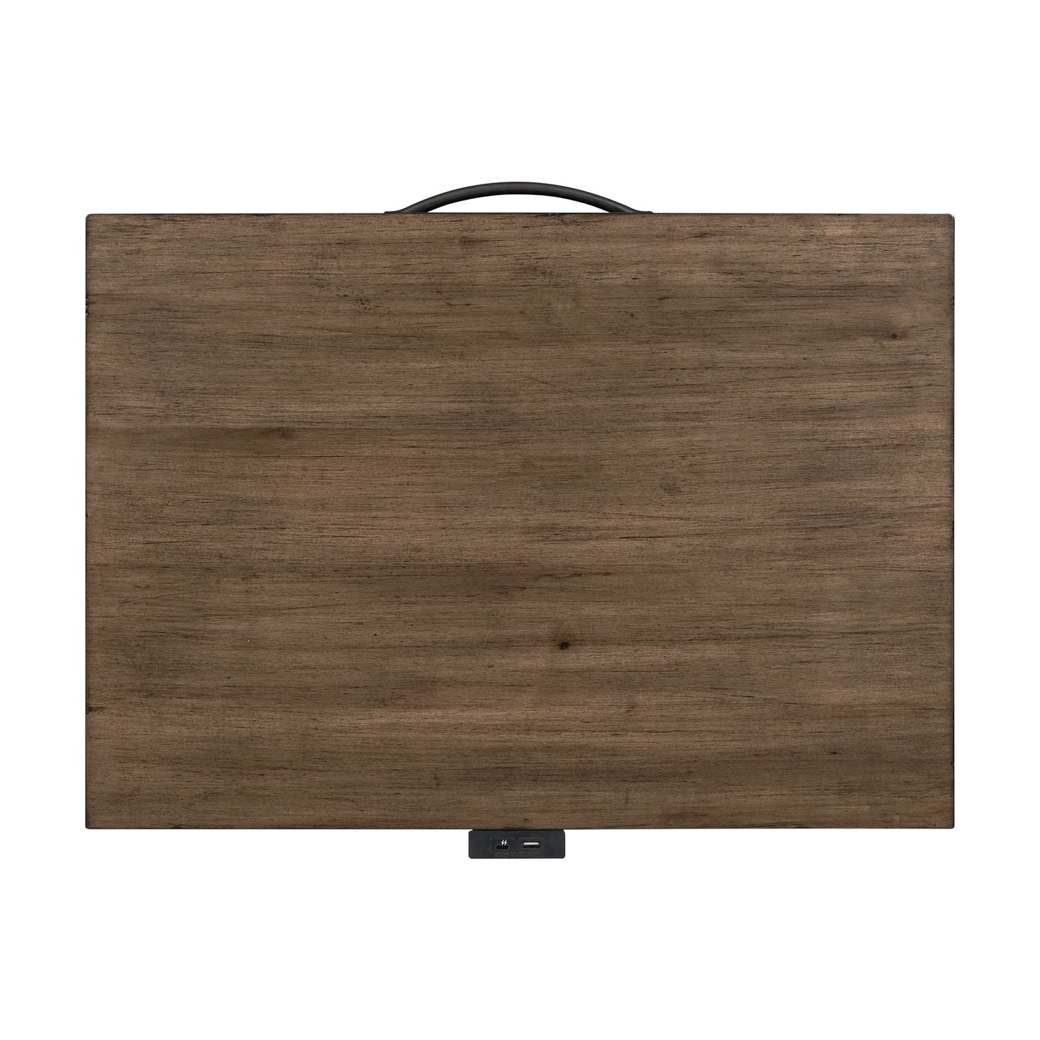 Shaker Lakes Open Nightstand w/ Charging Station