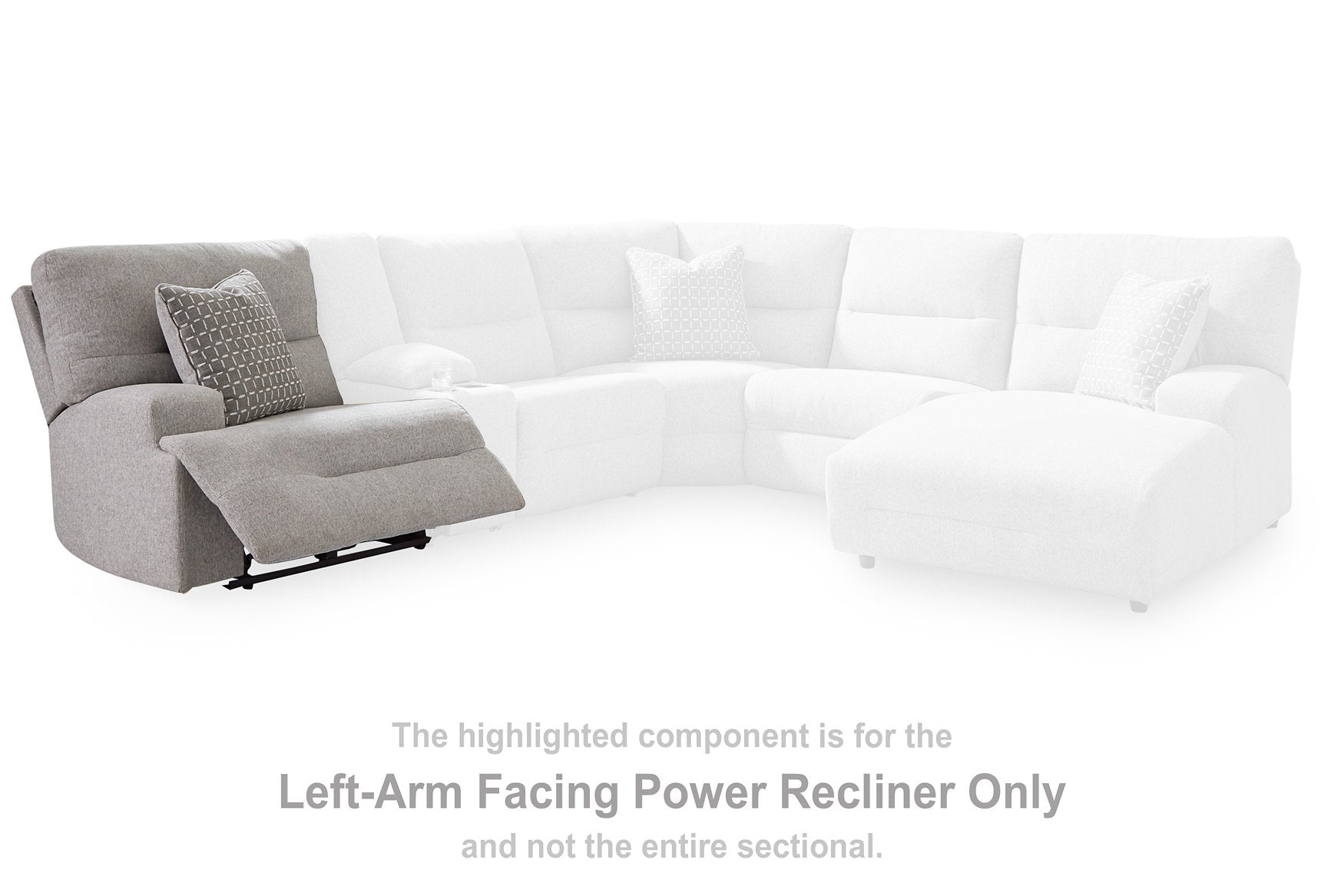 Acklen Place Power Reclining Sectional with Chaise - Luxury Home Furniture (MI)