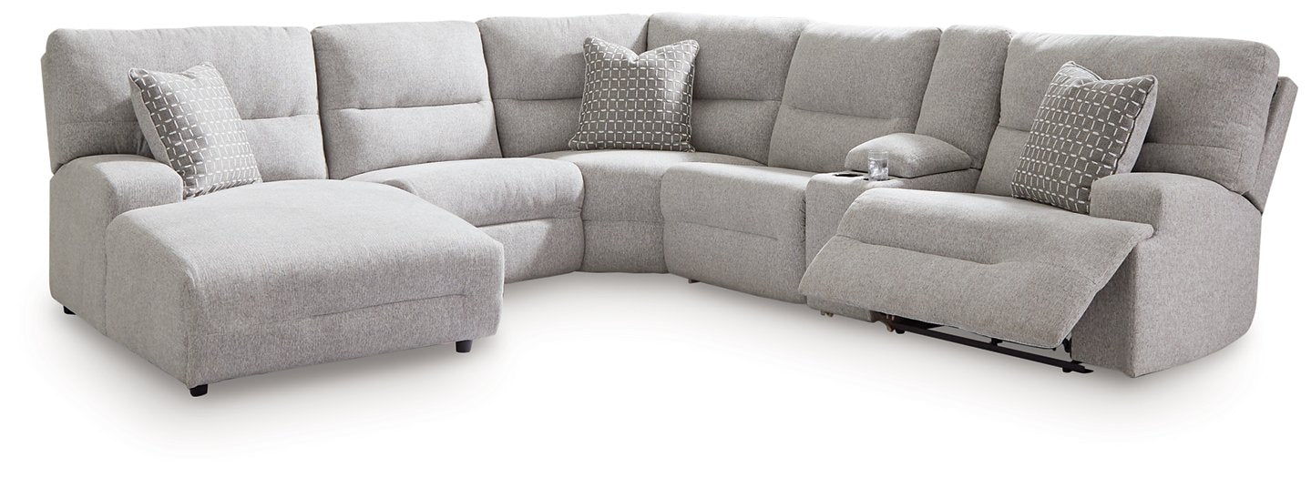 Acklen Place Power Reclining Sectional with Chaise - Luxury Home Furniture (MI)