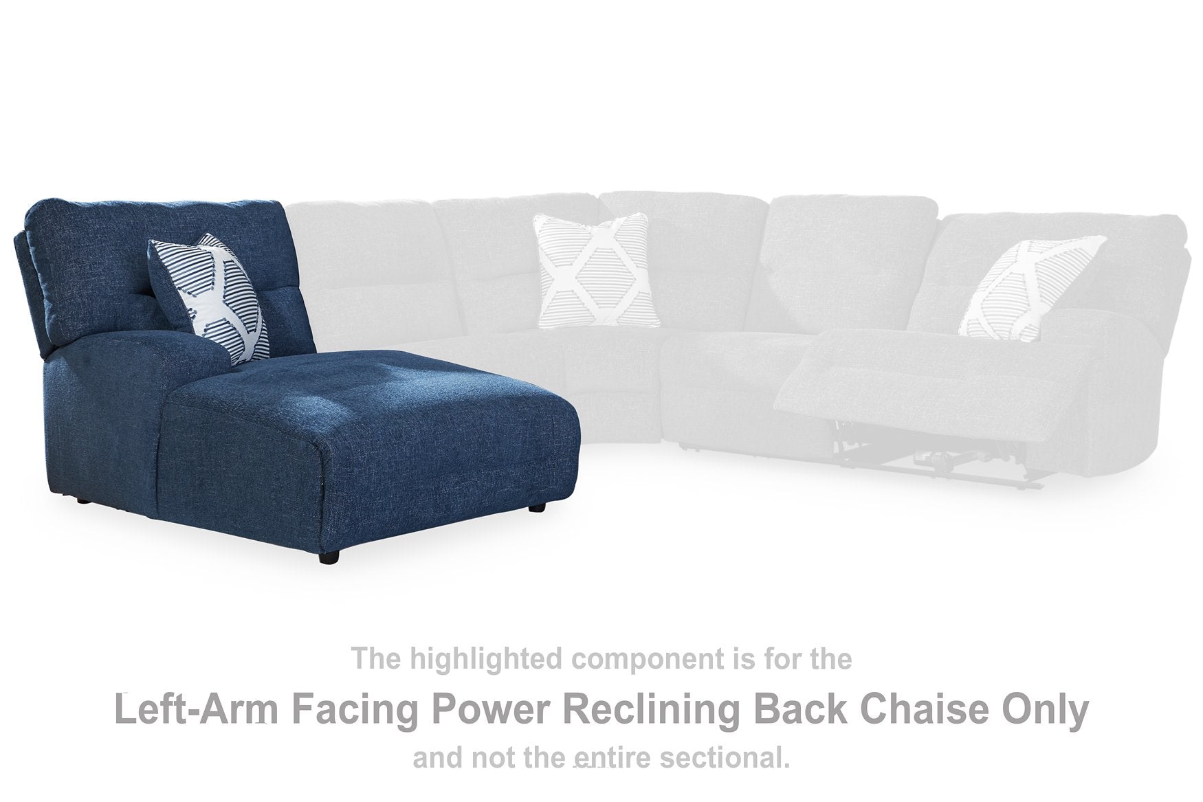 Acklen Place Power Reclining Sectional with Chaise - Luxury Home Furniture (MI)