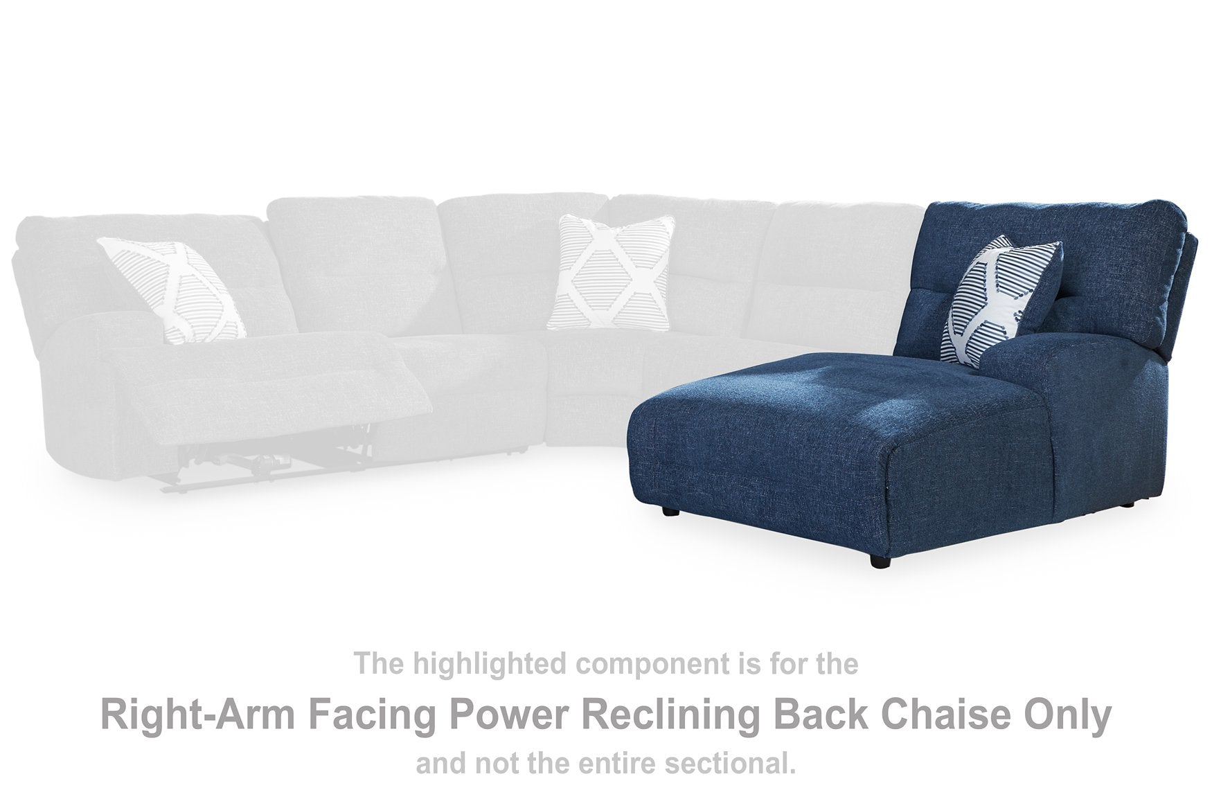 Acklen Place Power Reclining Sectional with Chaise - Luxury Home Furniture (MI)