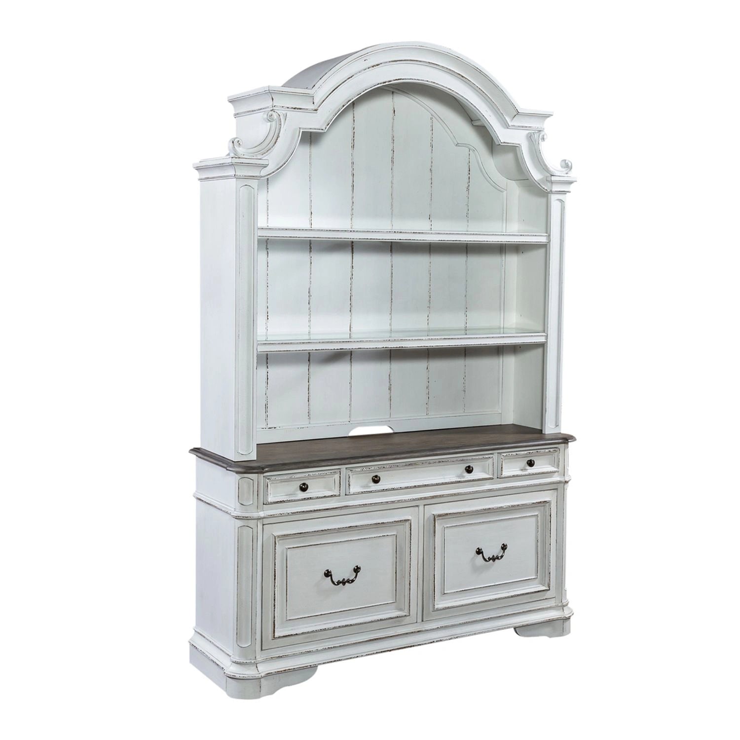 Magnolia Manor Opt Credenza & Hutch image