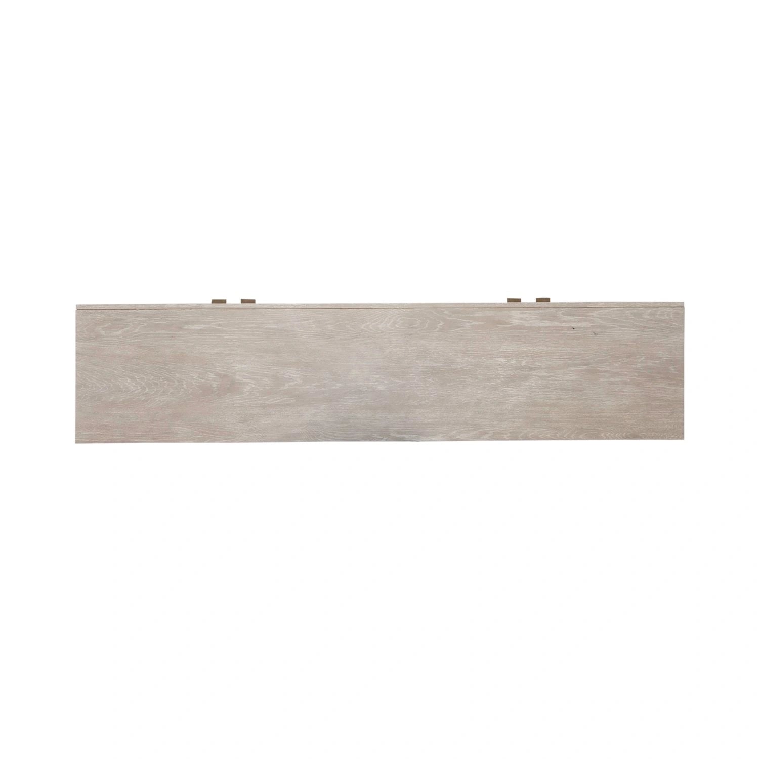 Kinsley 4 Door Accent Cabinet in Washed Taupe & Silver Champagne EST SHIP TIME APPX 4 WEEKS image
