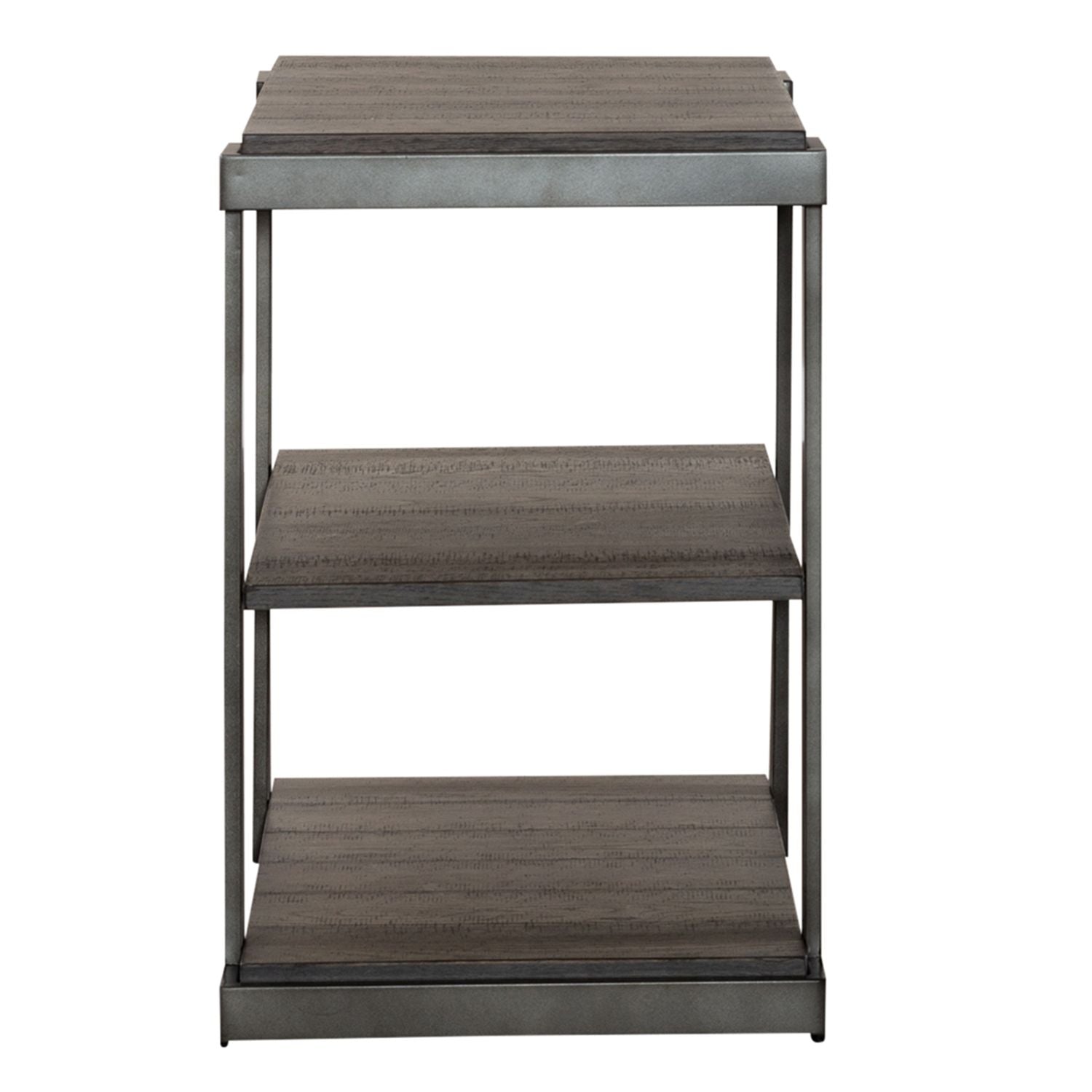 Modern View Tiered End Table in Gray - Luxury Home Furniture (MI)