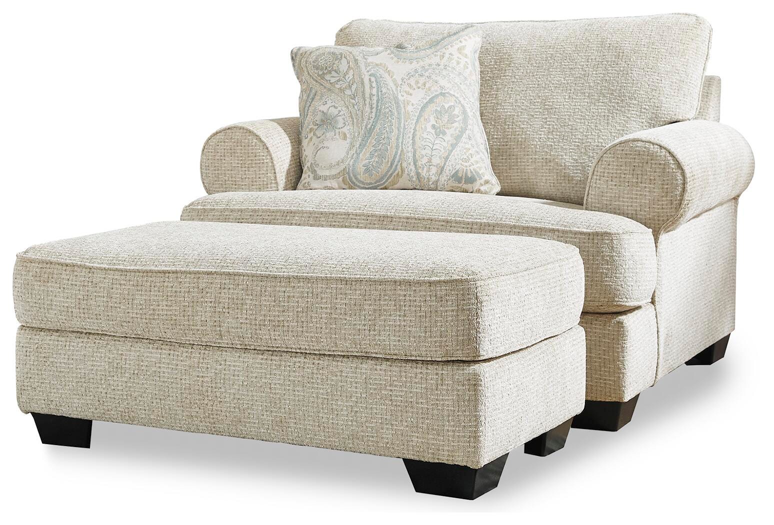 Monaghan Oversized Chair and Ottoman - Luxury Home Furniture (MI)