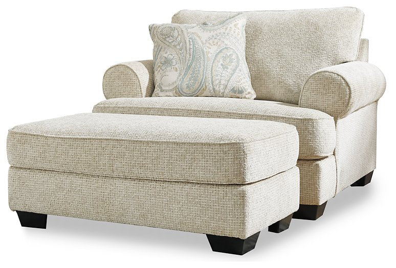 Monaghan Oversized Chair and Ottoman - Luxury Home Furniture (MI)