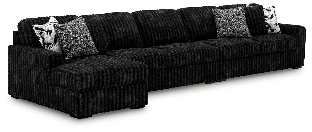 Midnight-Madness Sectional with Chaise - Luxury Home Furniture (MI)