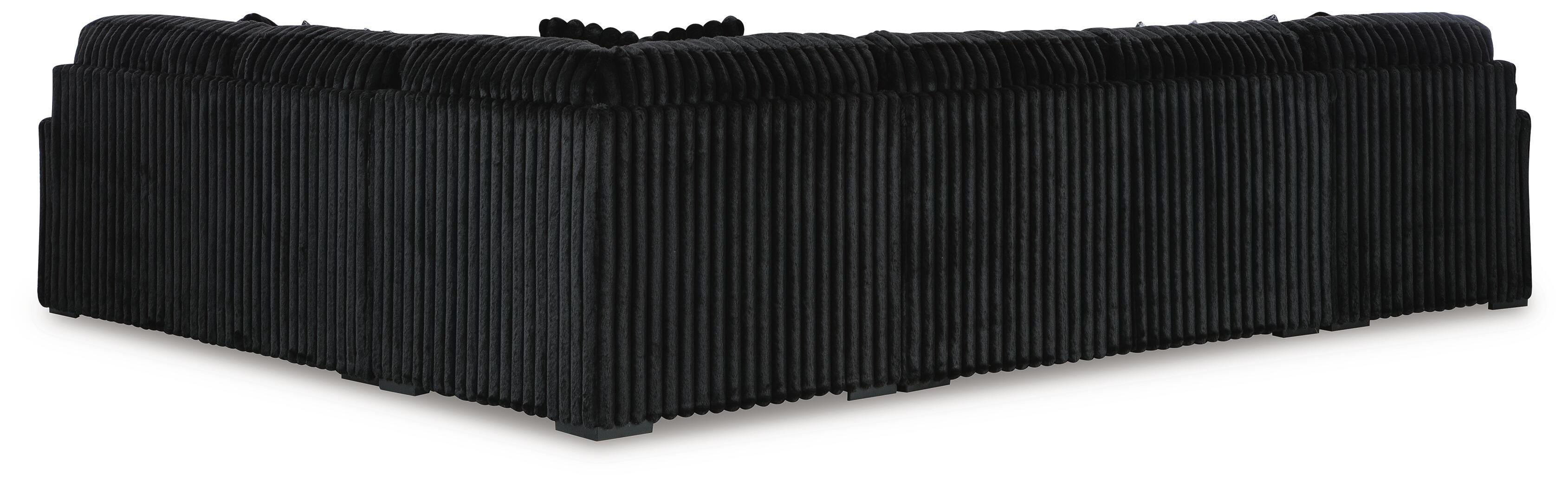 Midnight-Madness Sectional with Chaise - Luxury Home Furniture (MI)