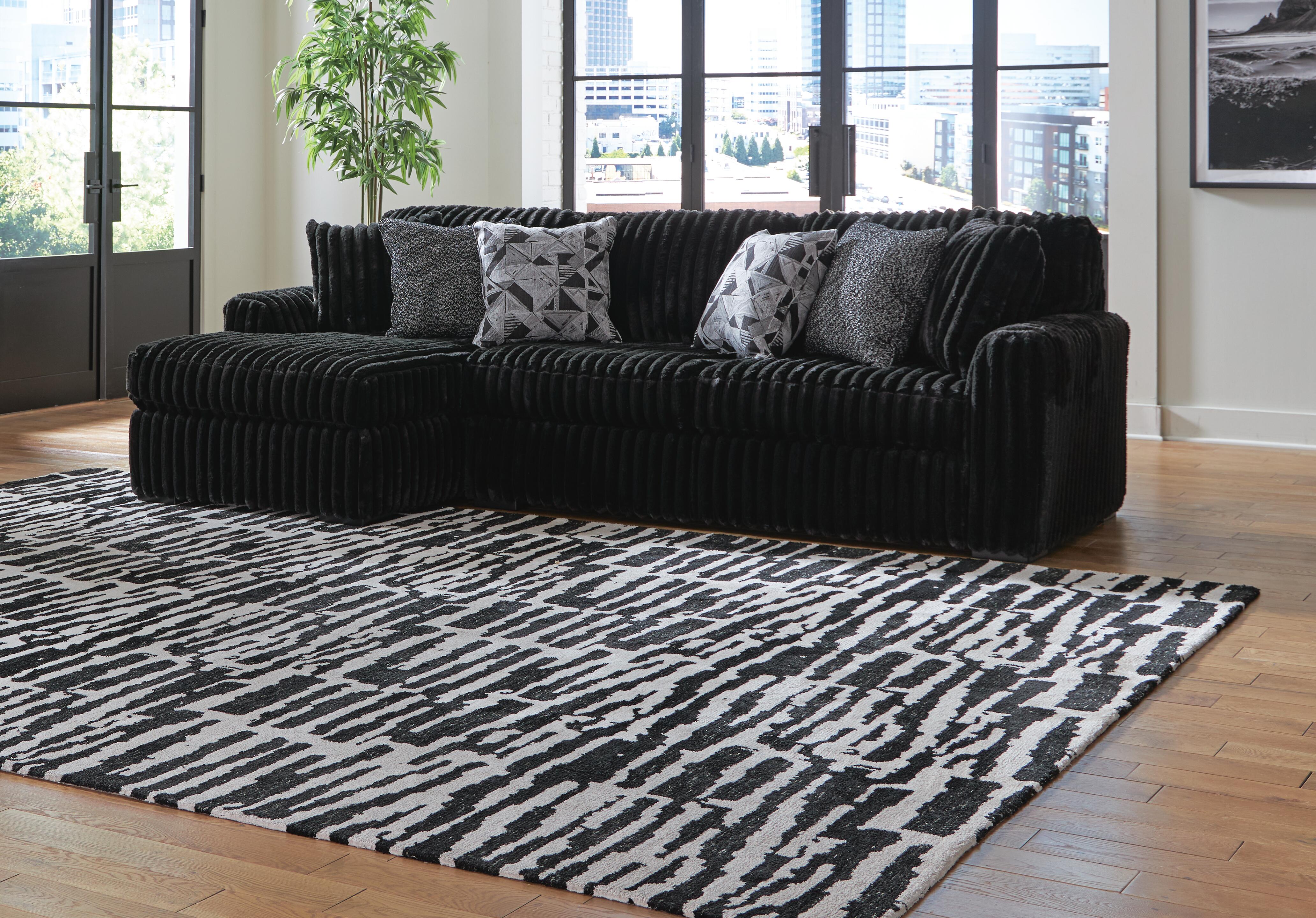 Midnight-Madness Sectional Sofa with Chaise - Luxury Home Furniture (MI)