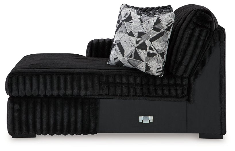 Midnight-Madness Sectional with Chaise - Luxury Home Furniture (MI)