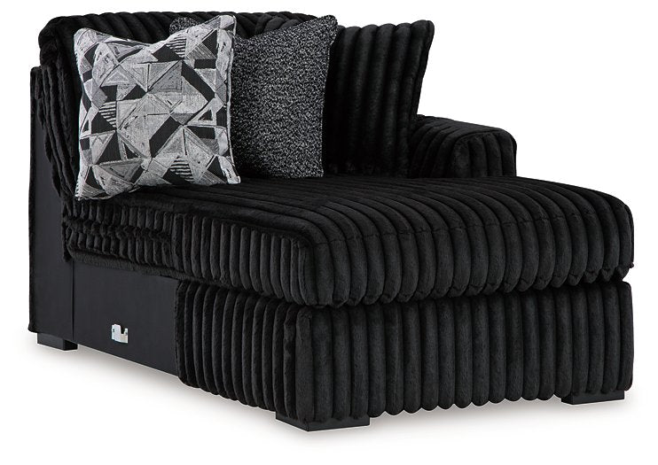 Midnight-Madness Sectional with Chaise - Luxury Home Furniture (MI)