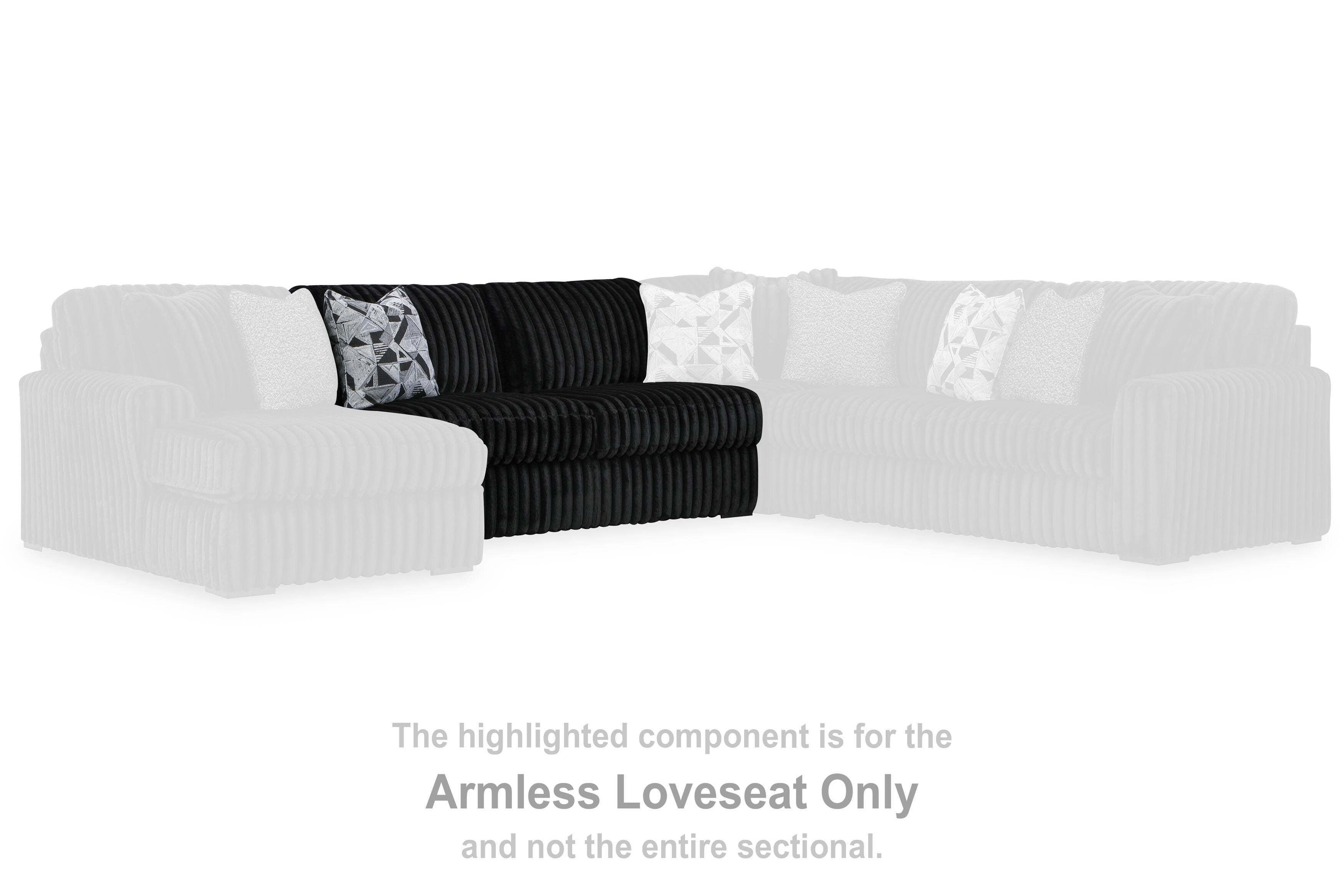Midnight-Madness Sectional with Chaise - Luxury Home Furniture (MI)