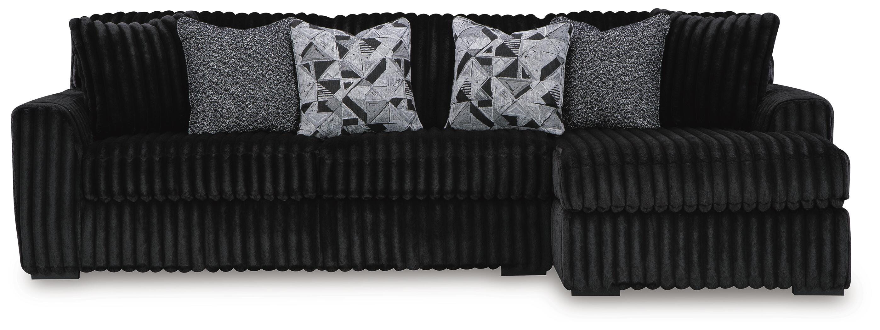 Midnight-Madness Sectional Sofa with Chaise - Luxury Home Furniture (MI)