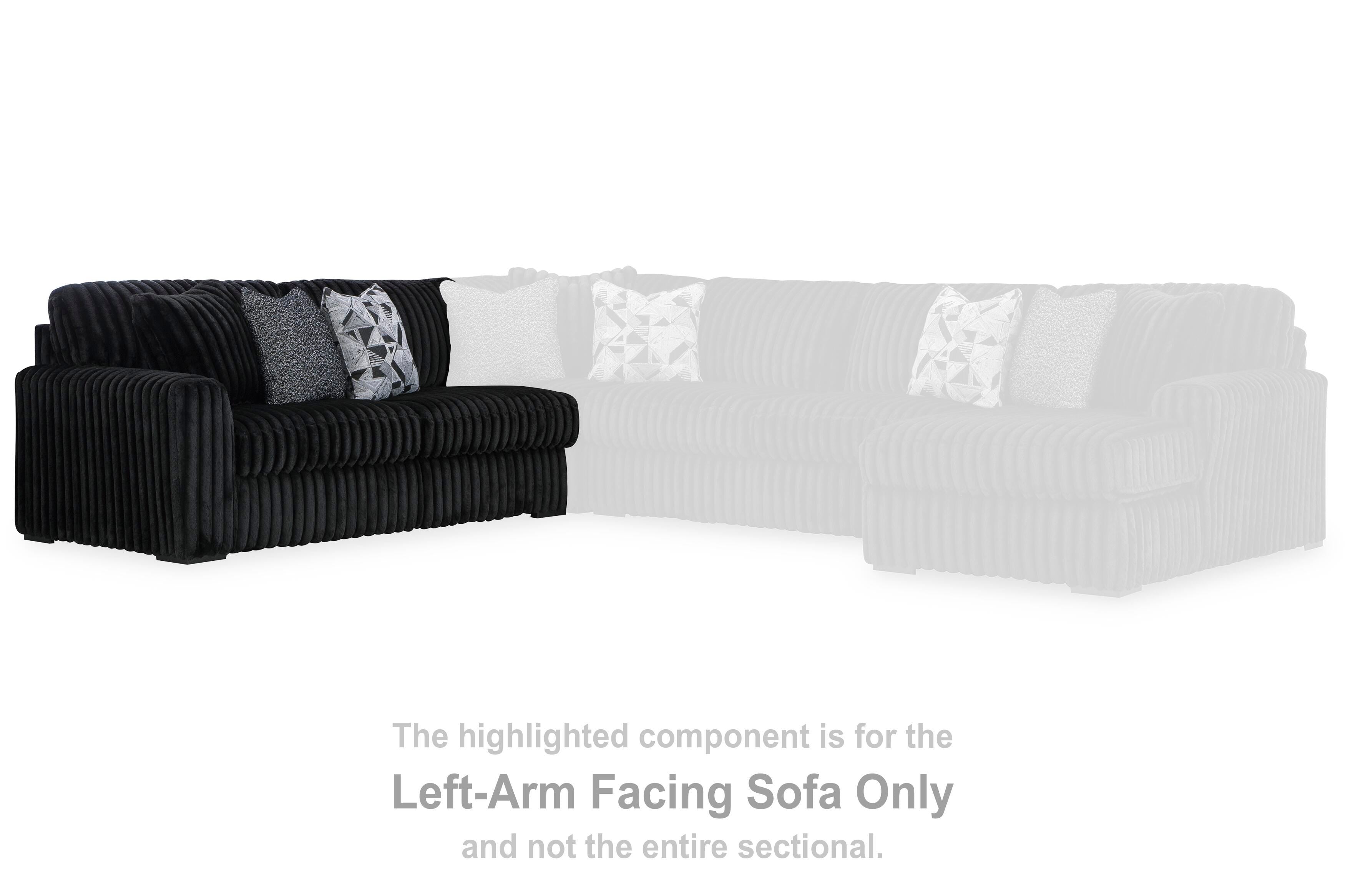 Midnight-Madness Sectional Sofa with Chaise - Luxury Home Furniture (MI)