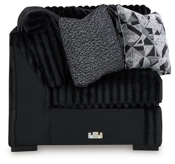 Midnight-Madness Sectional with Chaise - Luxury Home Furniture (MI)