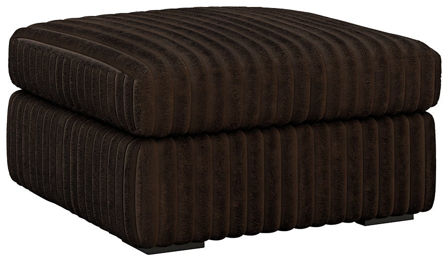 Midnight-Madness Oversized Accent Ottoman - Luxury Home Furniture (MI)